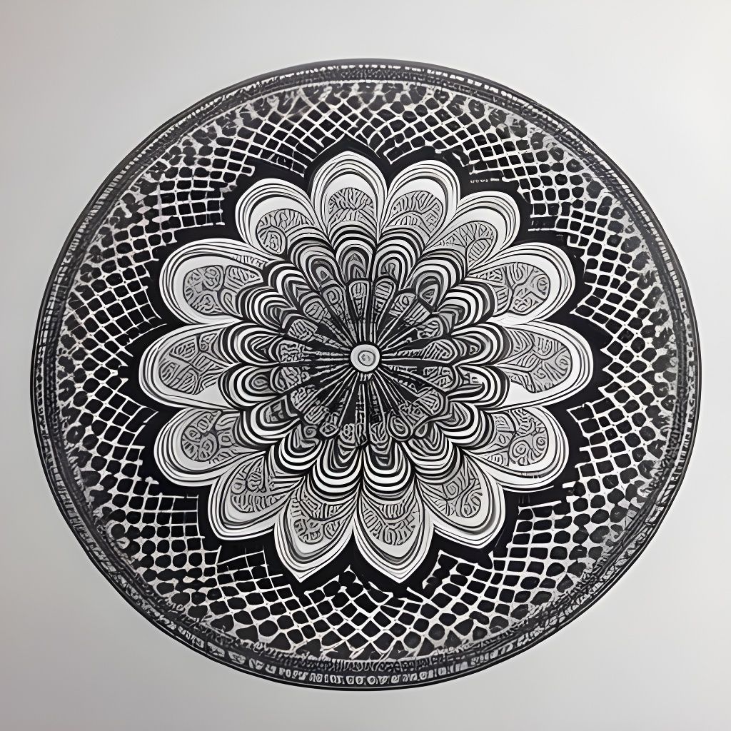 Zendoodle Mandala with Spider