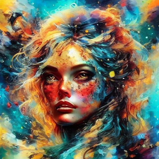 Frodo Baggins Holding the One Ring in Dark Cave