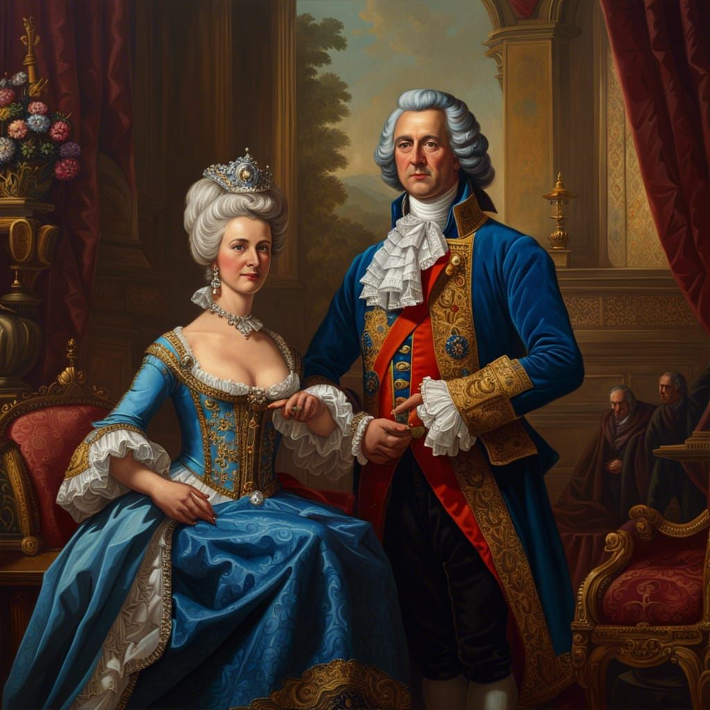 Royal Portrait in 18th Century Style
