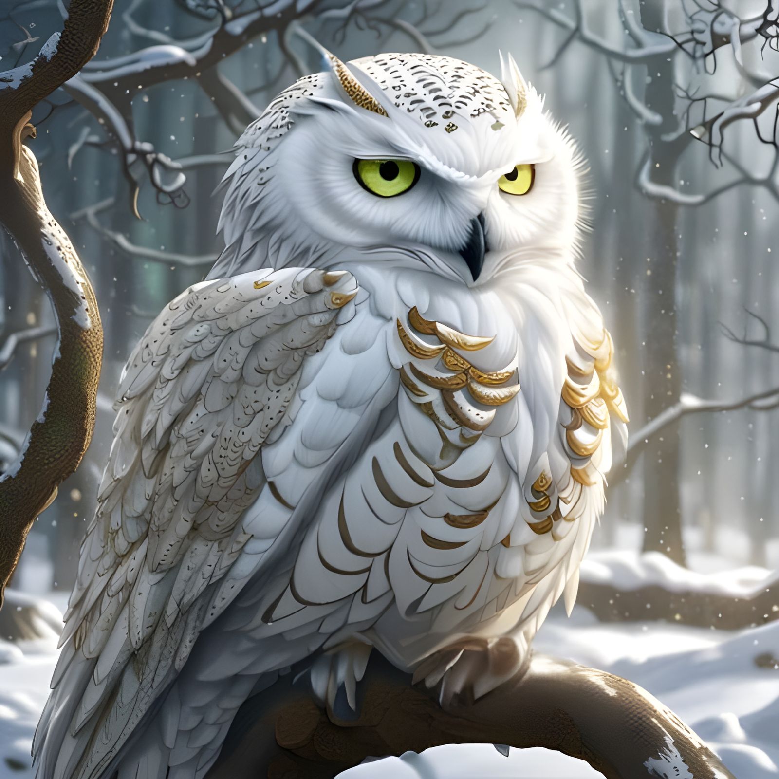 Snowy owl queen