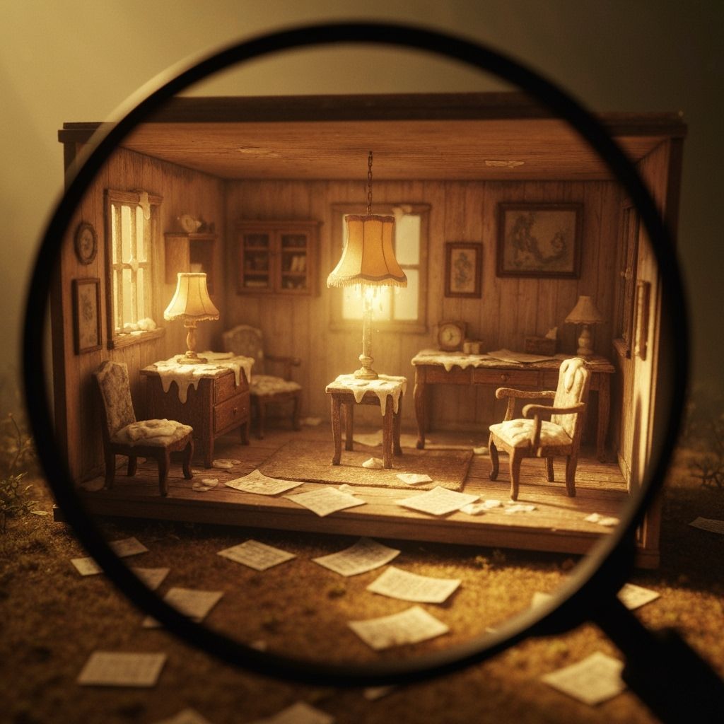 Surreal Haunted Miniature Dollhouse Interior