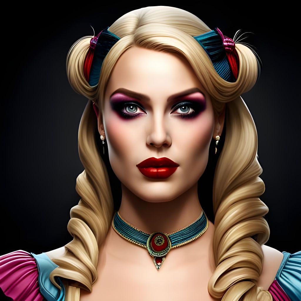 Harley Quinn in Baroque Court Dress