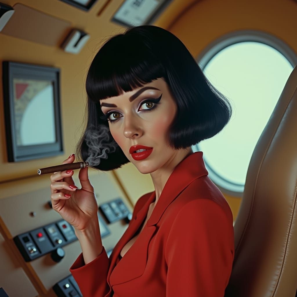 Colour Photograph. Full Body Portrait. Glory Annen playing t...