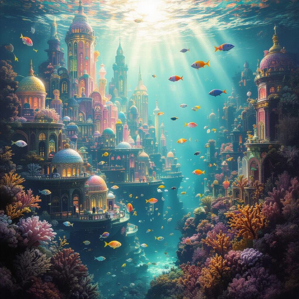 Underwater Metropolis of Coral and Shells