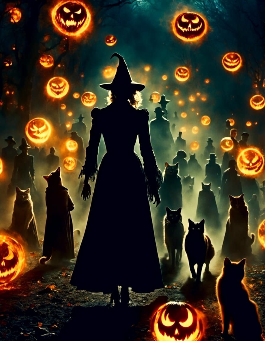 Witches' Dance: A Mystical Autochrome Ceremony