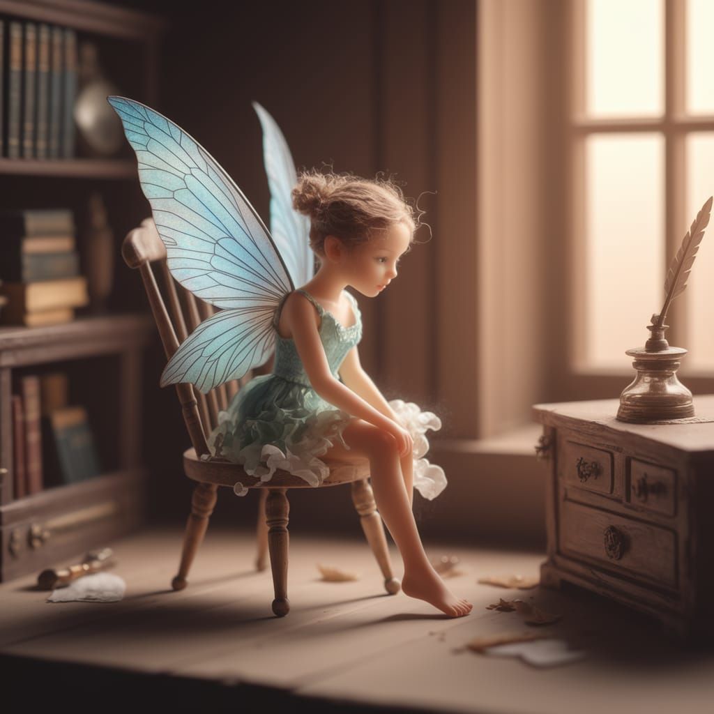 Enchanted Fairy Basks in Morning Light