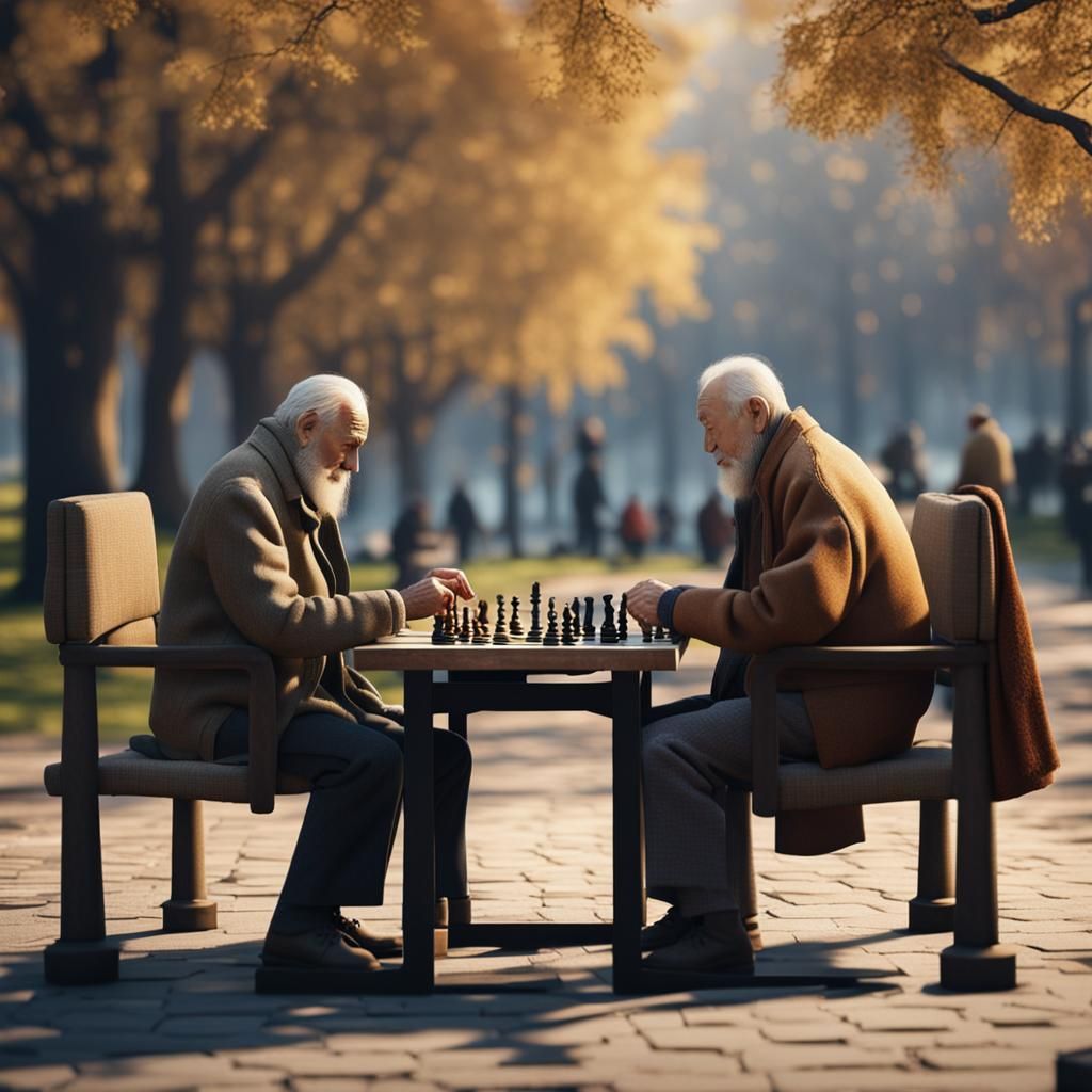 Chess Game in the Park, Cinematic Unreal Engine