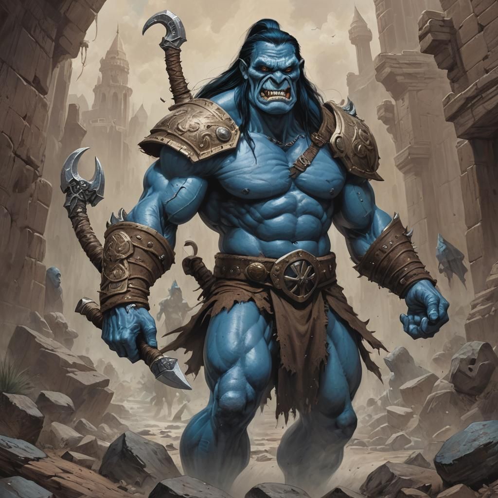 Sinister Conan Smurf Hybrid by Rutkowski