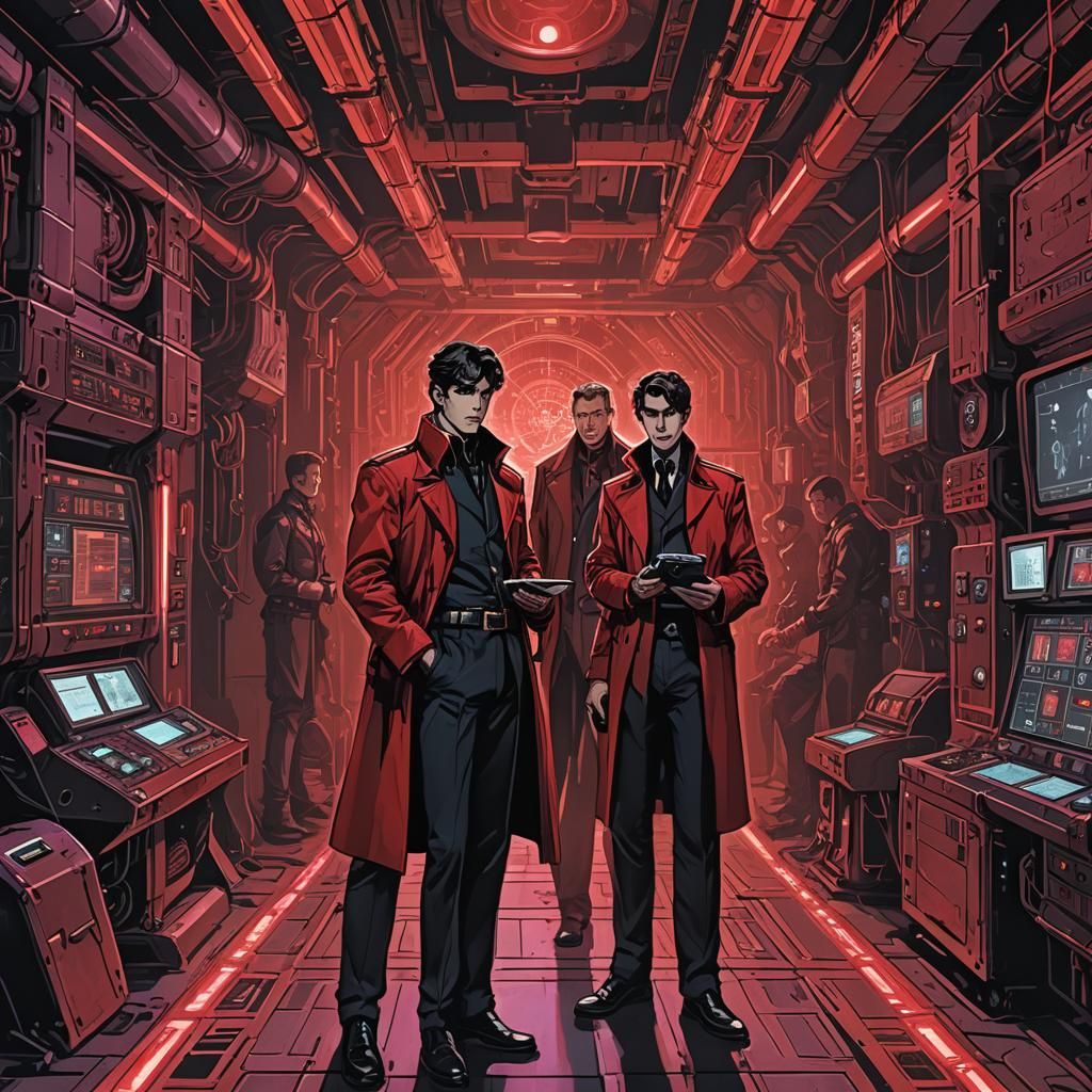 High-Tech Underground Hideout with Sinister Elegance