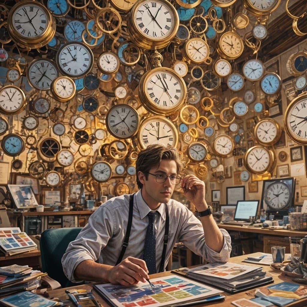 AI Generated Time Management Concept