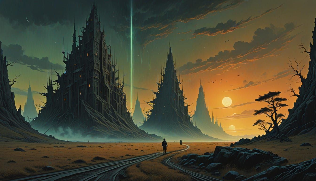 Ethereal Warriors Unite in Radiant, Celestial Glory