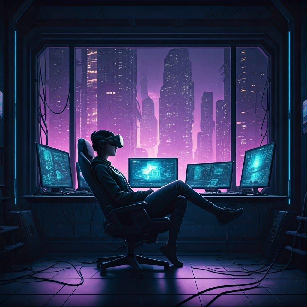 Immersive VR Experience in Futuristic Apartment