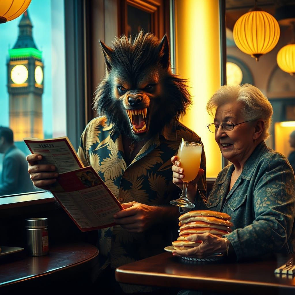 Werewolf of London in 1950s Chinatown, Cradling Piña Colada ...