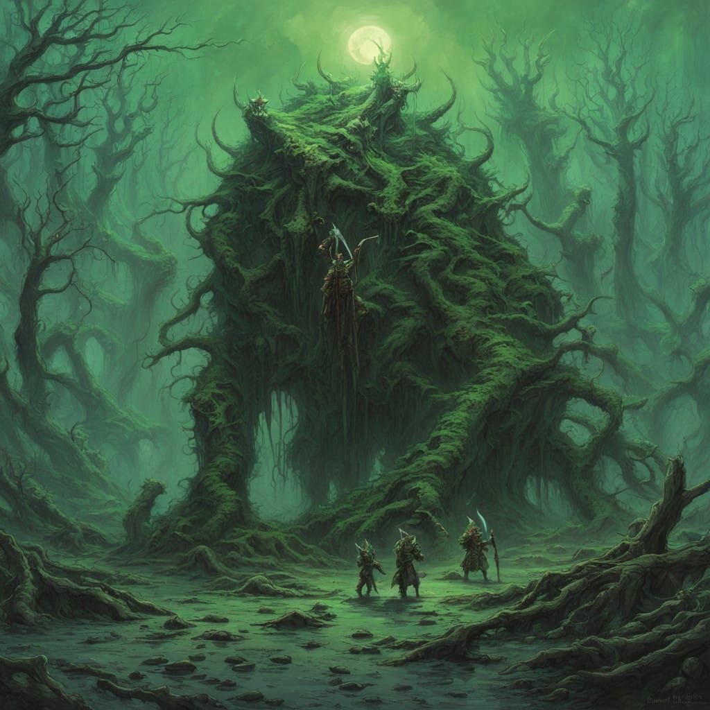 Kobold Lizardmen Warriors in Mystical Forest