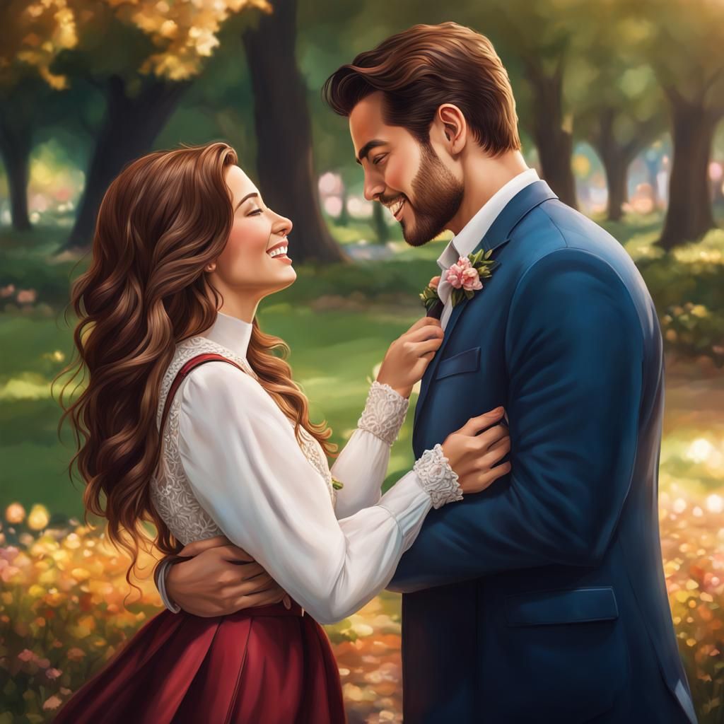 Beautiful Couple in the Park