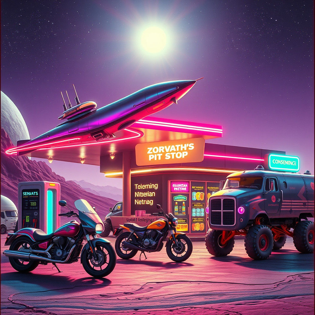 fuel station on the moon