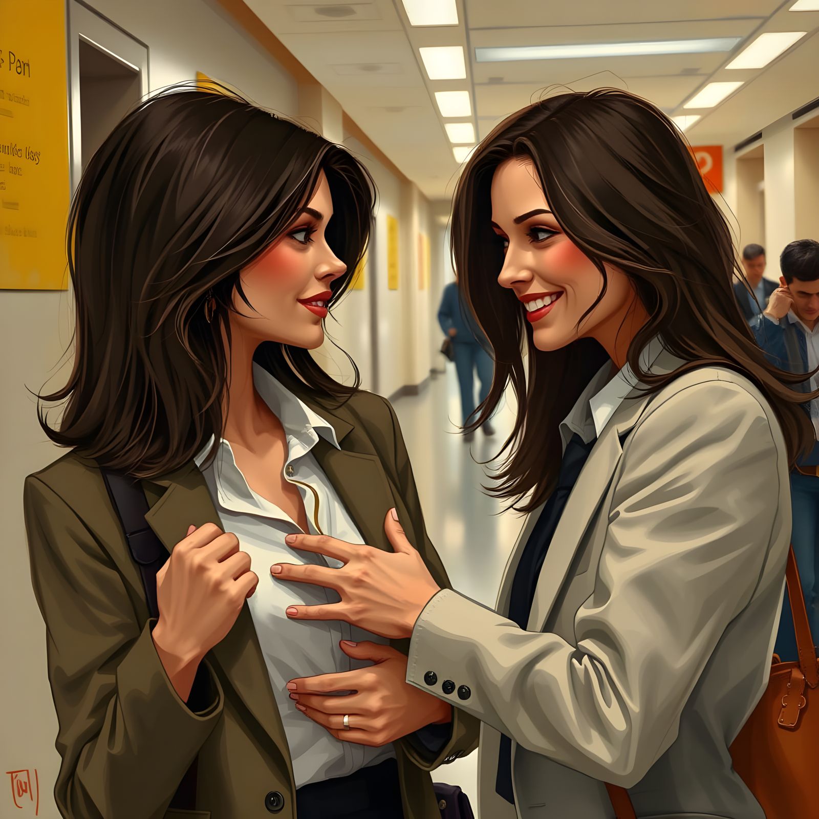 Beautiful News Anchor with Tomboyish Charm