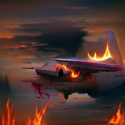 Sinister Burning Plane Art