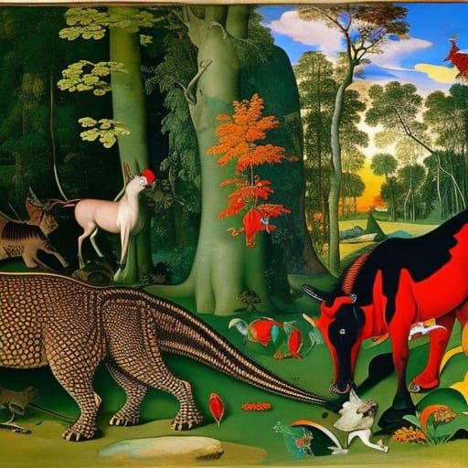 Mouse Scares Mythical Beasts in Magical Forest