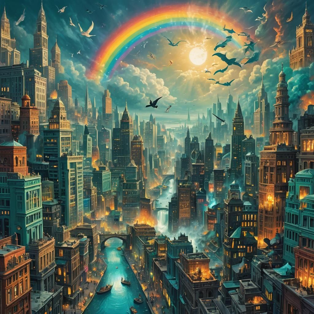 Surreal Sky Panther: A Shamanistic Vision of Time