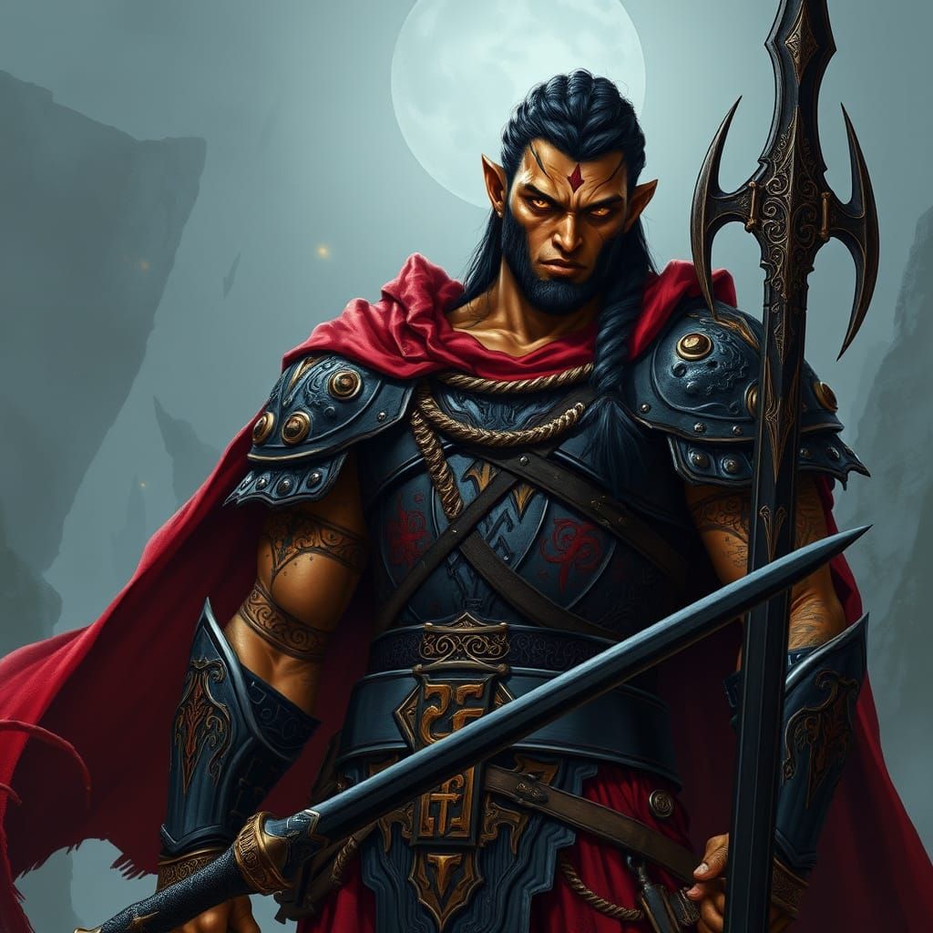 Chimer Warrior in Dark Fantasy Style