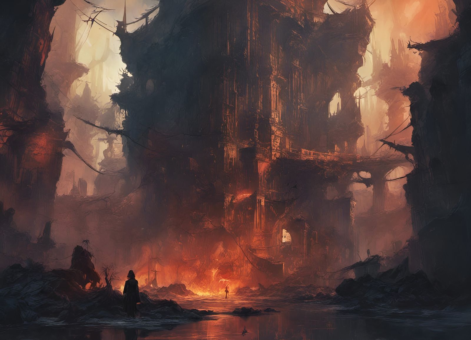 Fantastical Matte Painting in Deep Color