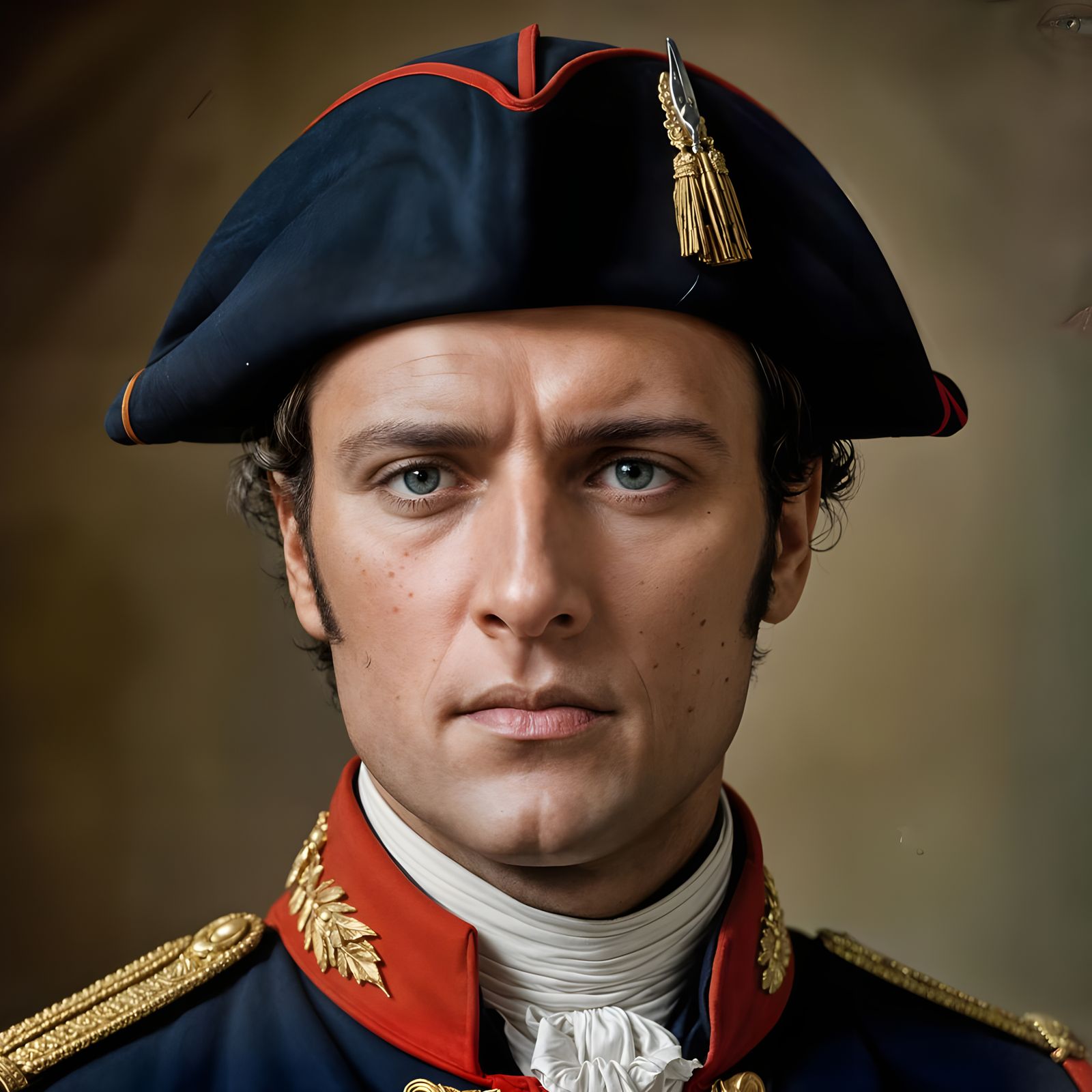 Napoleon Bonaparte Portrait in Elegant Studio Lighting