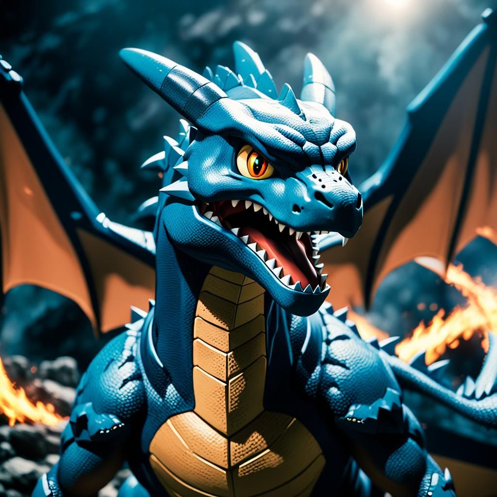 Cinematic Mega Charizard Z Film Still