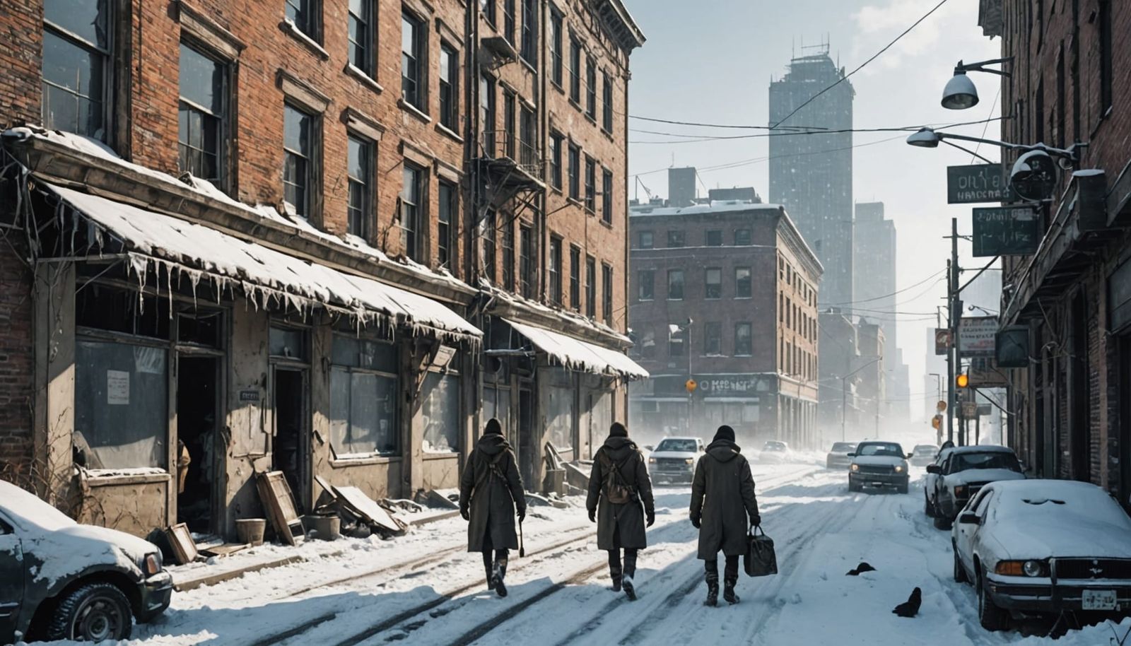 Frozen Apocalypse in a Snowy Post-Apocalyptic World