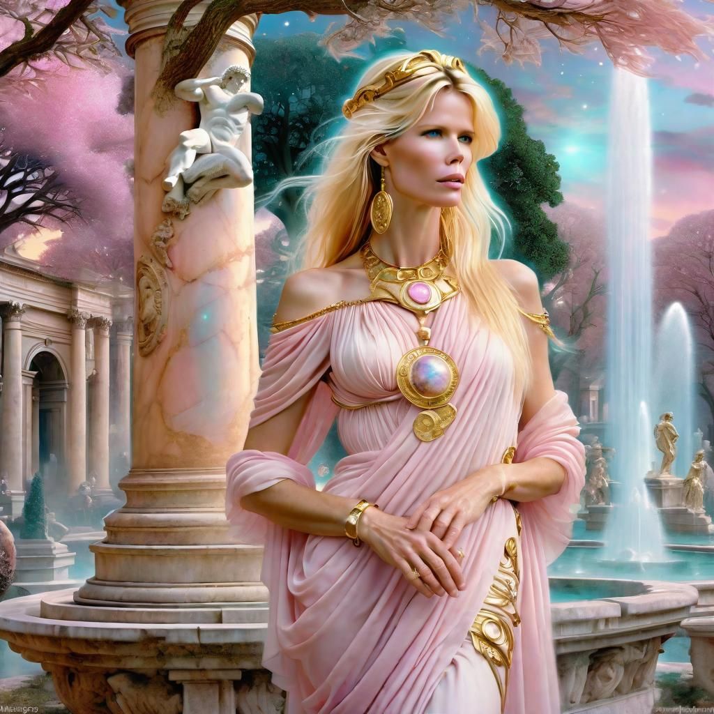 Roman Fantasy Portrait with Gold Jewelry