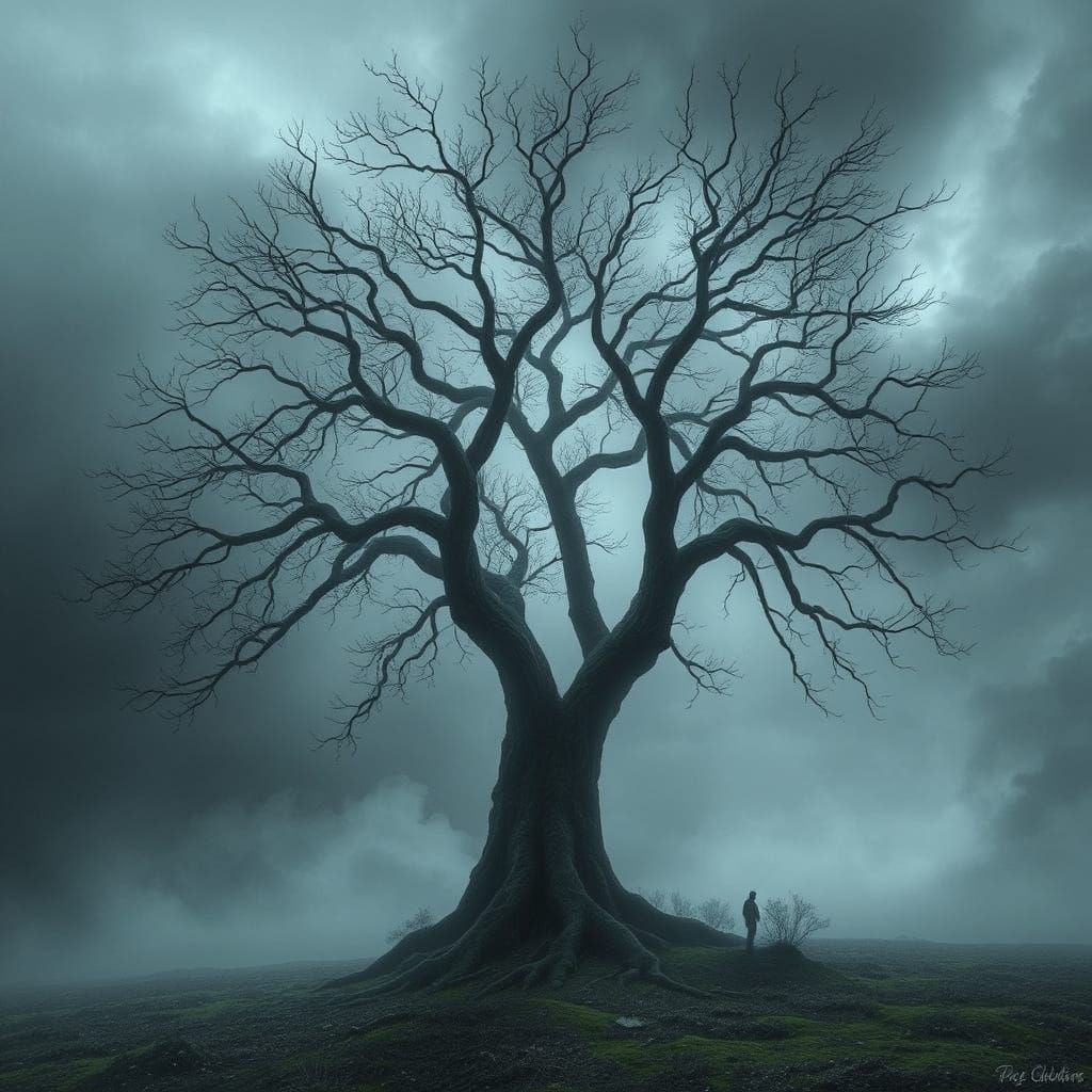 Ethereal Tree Spirit in Twilight