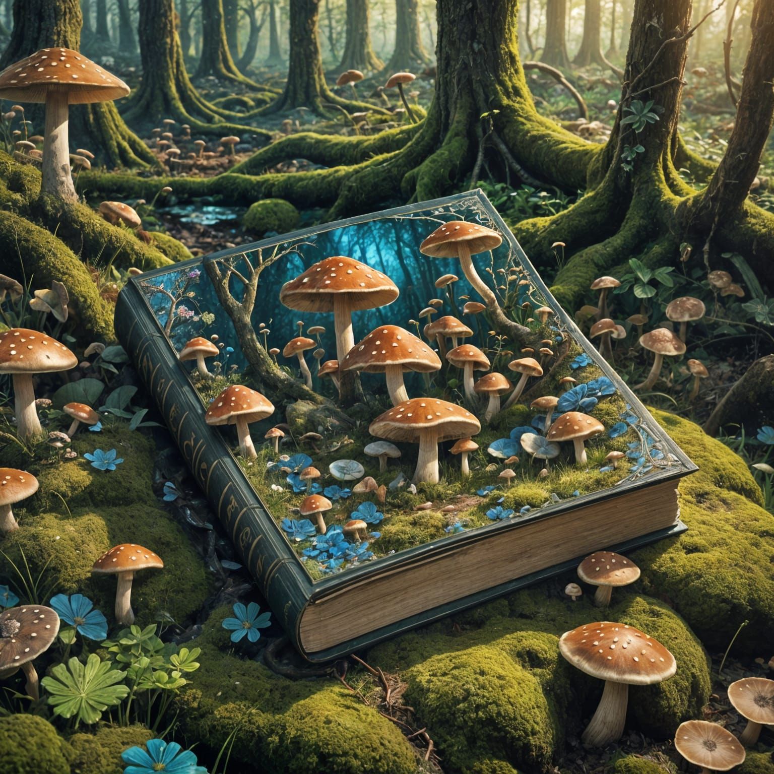 Wonderous Book on Mushrooms: Fantasy Art