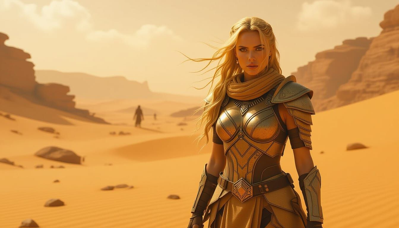 Desert Warrior Commands the Storm, Cinematic Still