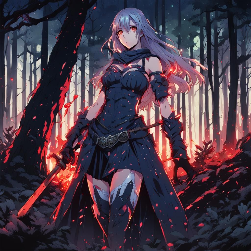 Anime Witch in Bloody Bikini Armor