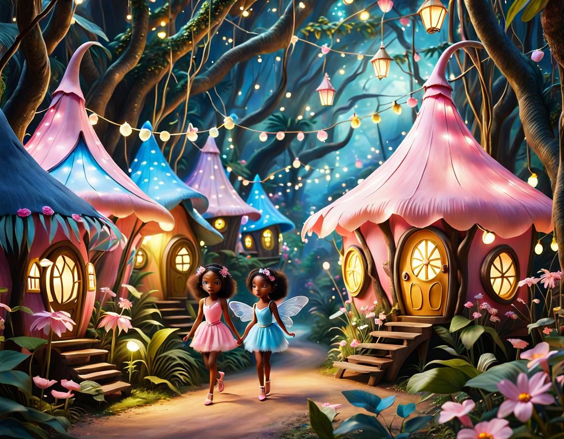 Fairies in their Village