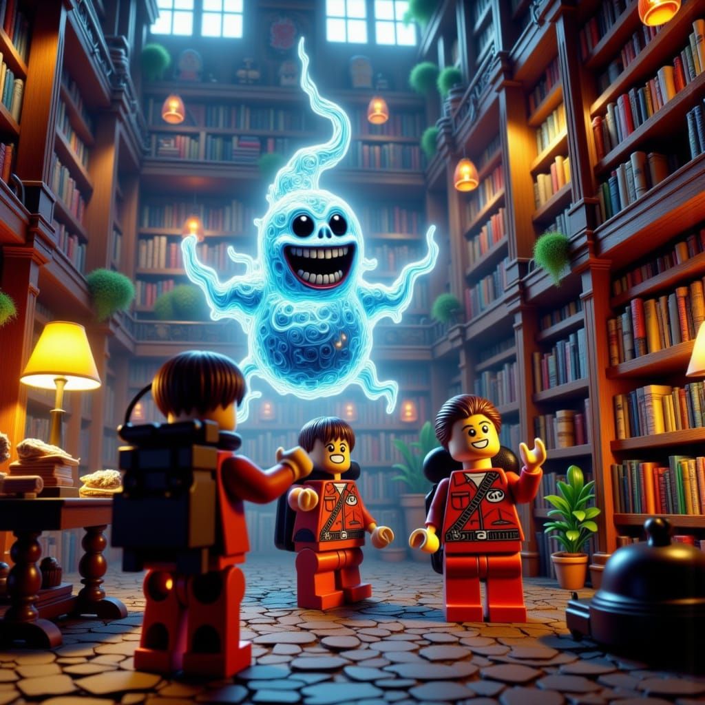 Lego Ghostbusters Capture Ghost in Detailed Library