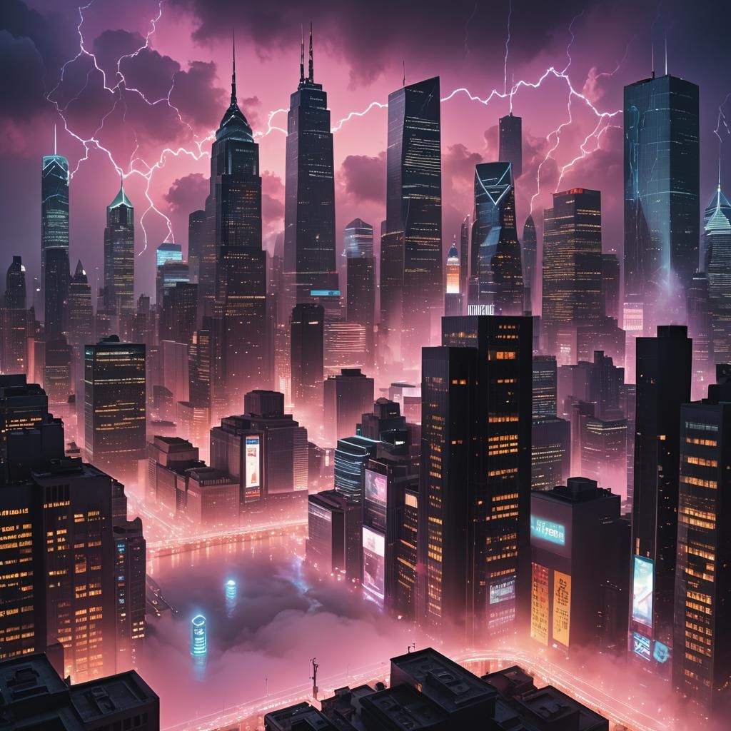 Forecasting Methods in a Surreal Cityscape