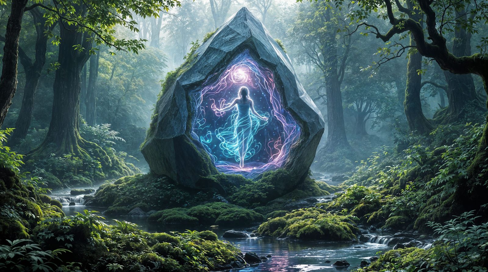 Mystical Forest Crystal Portal