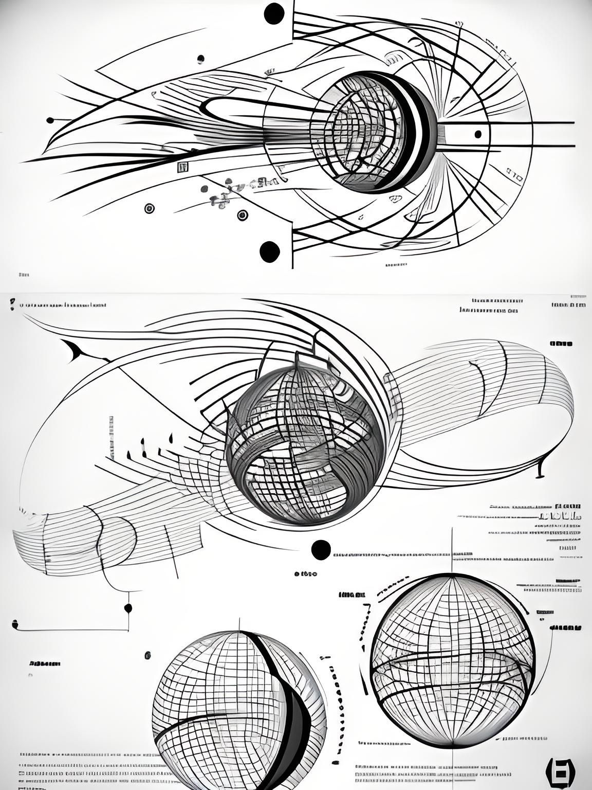 Abstract Graphic Score of Time's Flow