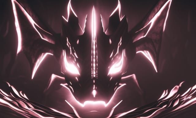 Fierce Black Dragon in Shadows: Dark Fantasy Art