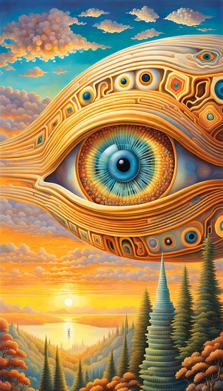 Newborn's First Breath: Dreamlike Digital Art