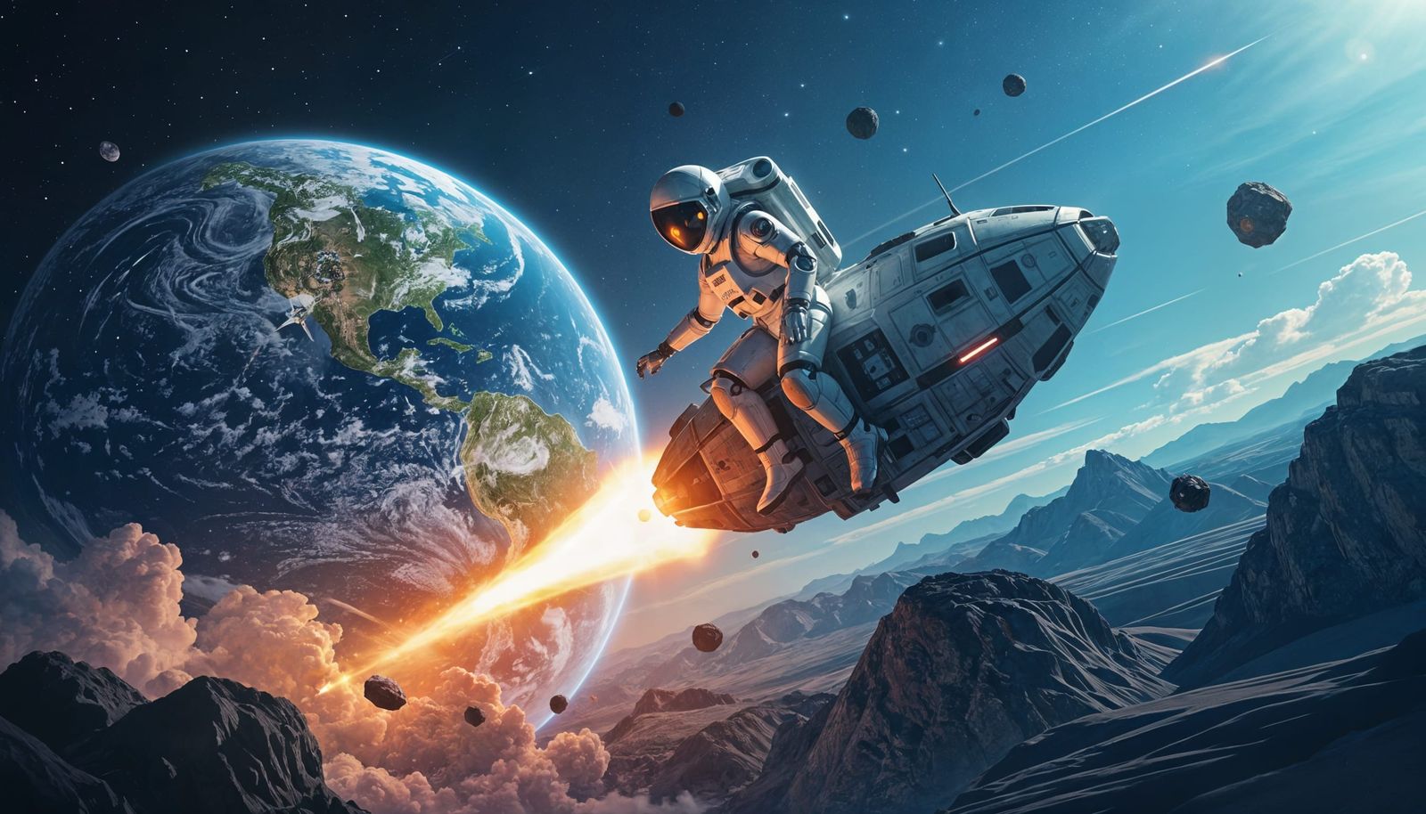 Robot Rides Asteroid to Earth