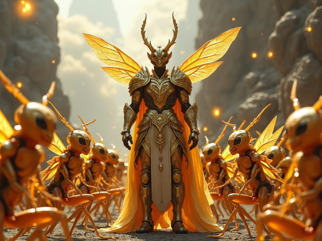 Ant King and Queen Command Citrine Army