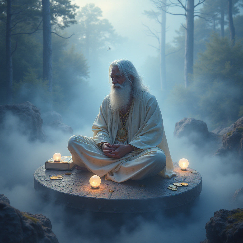 Mystical Being Meditates on Financial Wisdom