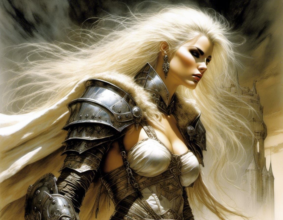 Battle Troll Cloaks White-Haired Woman