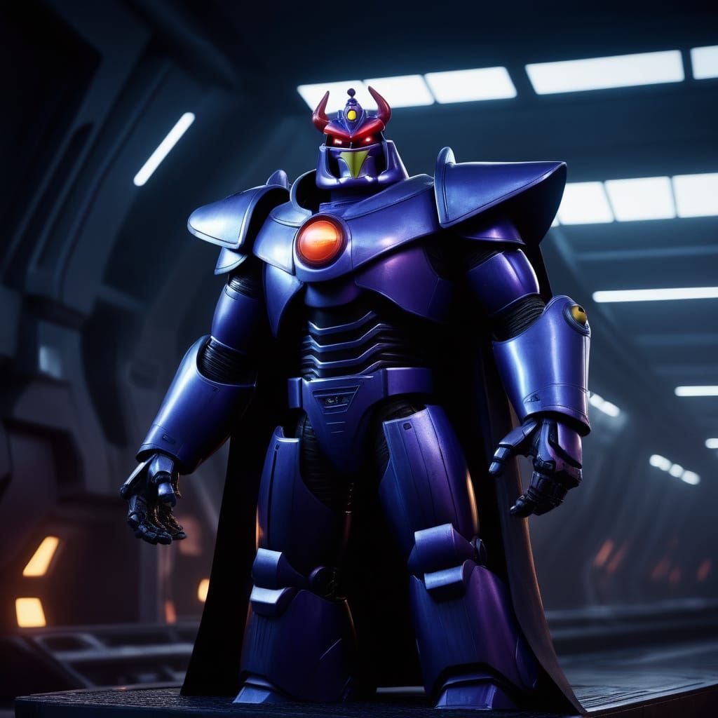 Epic Futuristic Emperor Zurg in Cinematic Armor