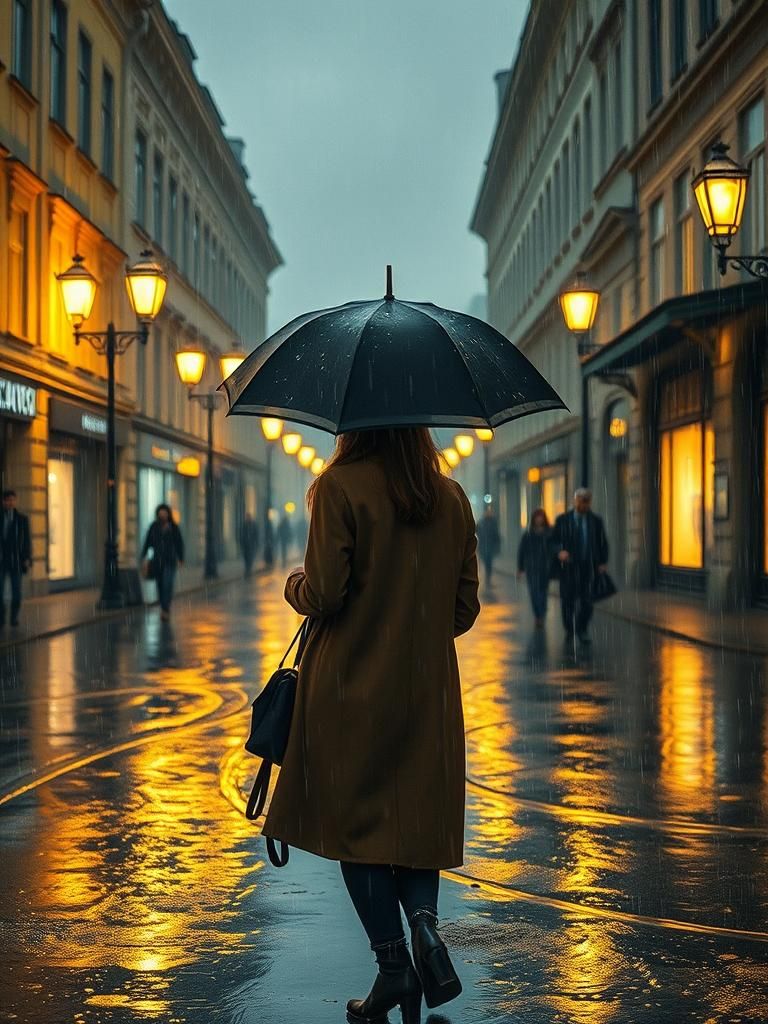 Rain and sadness on the city. 2