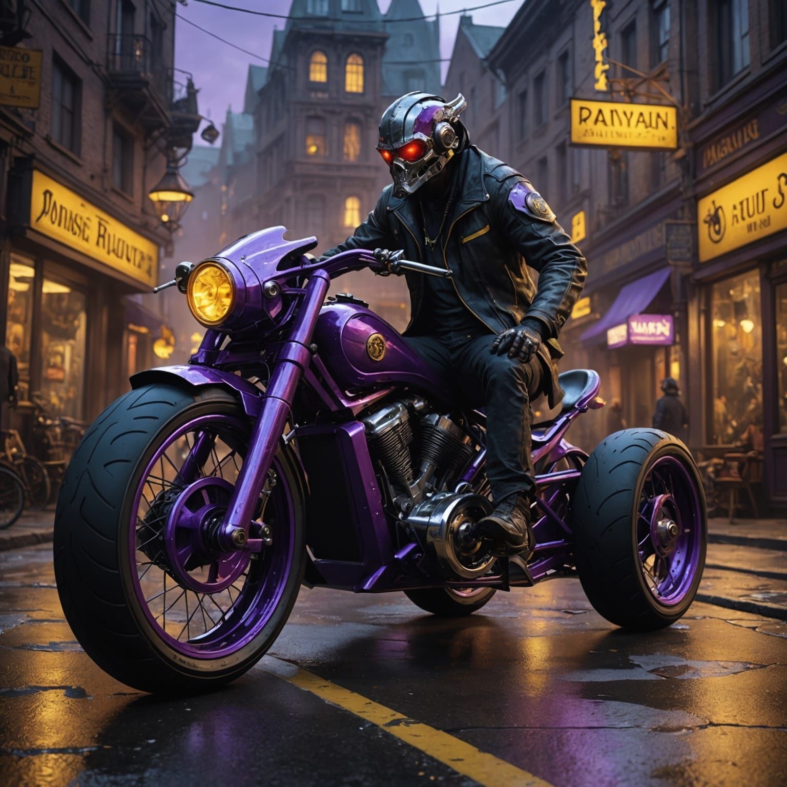 Jigsaw on a Trike: Dark Fantasy Concept Art