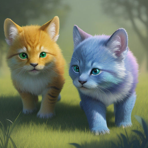 Vibrant Wildlife Scene in Hyperrealistic Concept Art