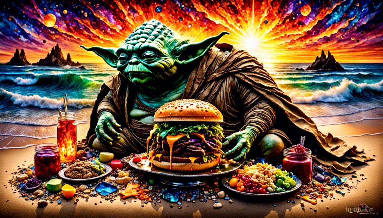 🍔Get a Yoda burger, you must🍔
